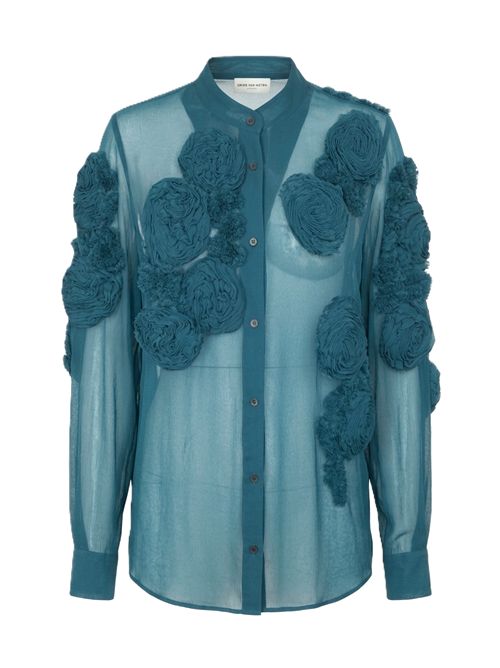 Camicia Chowsaemb Dries Van Noten petrolio DRIES VAN NOTEN | 261-010762-3376508 PETROL